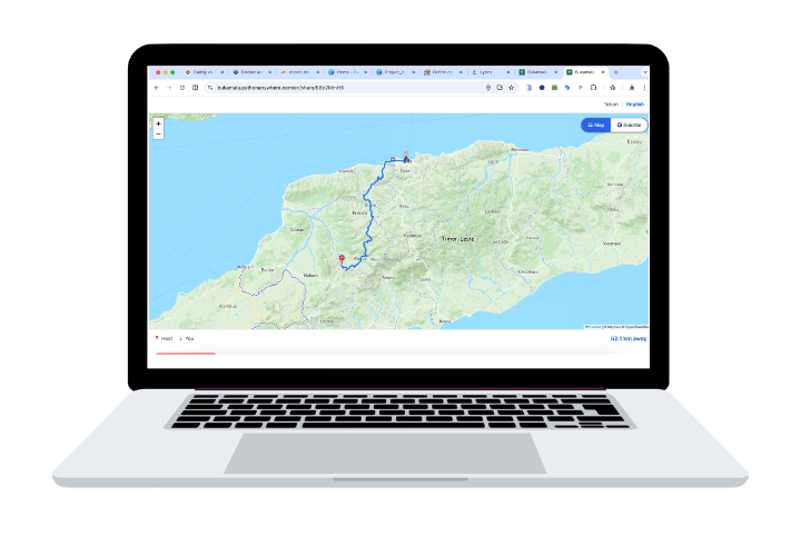 Bukamalu - Helps 2 users share live location securely in real-time.